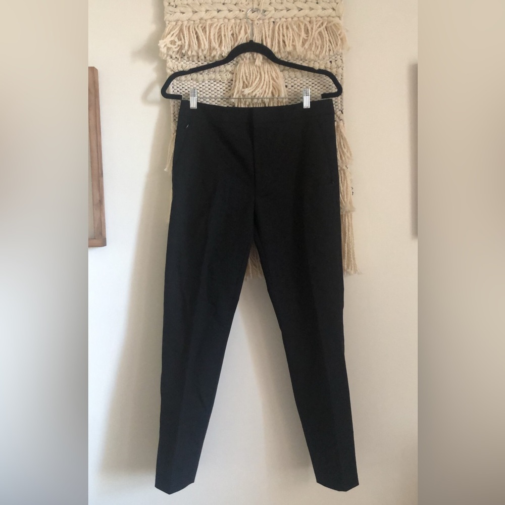 NWT Club Monaco Lillean High-Rise Pant Black Skinny tapered leg Size 8 - Picture 2 of 6